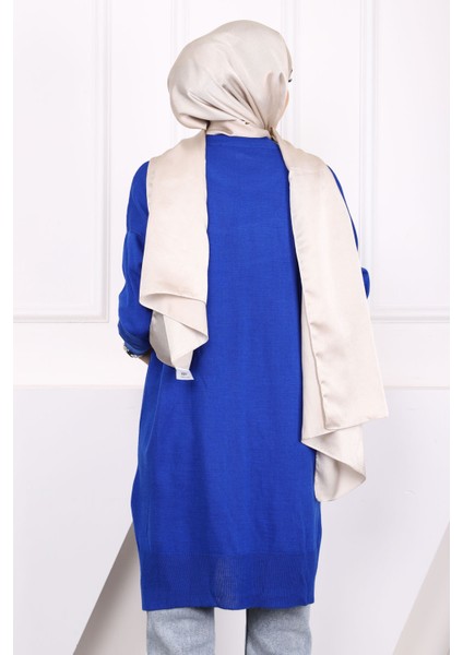 Saks Mavi Merserize Salaş Triko Tunik fırsatları