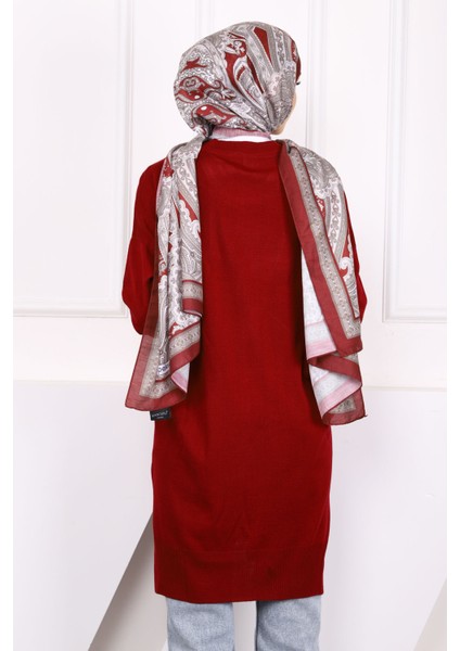 Bordo Merserize Salaş Triko Tunik fırsatları