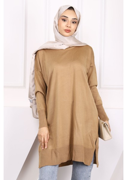 Bisküvi Merserize Salaş Triko Tunik