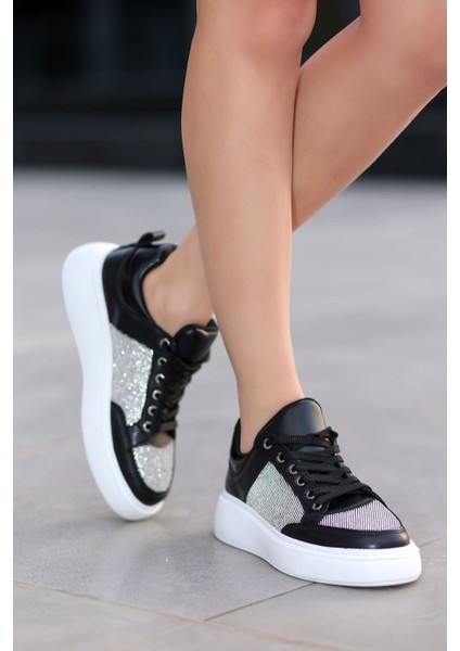 Bolonya Düz Taban Simli Spor