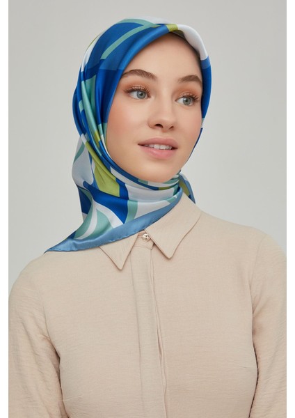 Nostalji Serisi Twill Ipek Eşarp 8664D-02