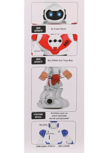 Bfs GGE-606-29 Kumandalı Işıklı Dansçı Interaktif Robot -Vardem Oyuncak fırsatları