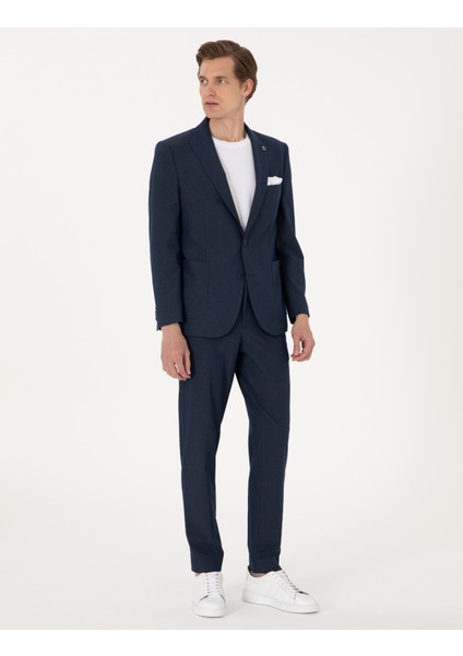 Erkek Lacivert Ex. Slim Fit Takım Elbise 50302426-VR033