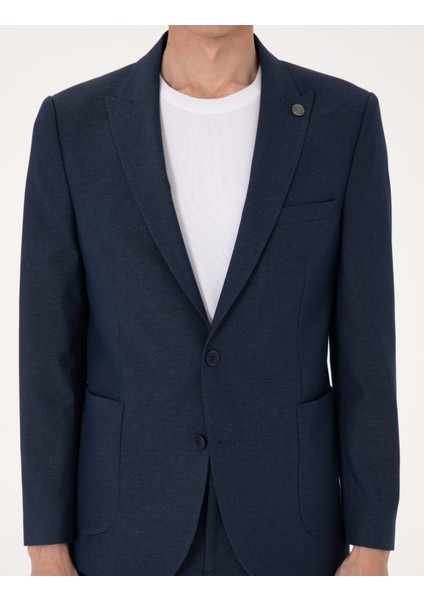 Erkek Lacivert Ex. Slim Fit Takım Elbise 50302426-VR033