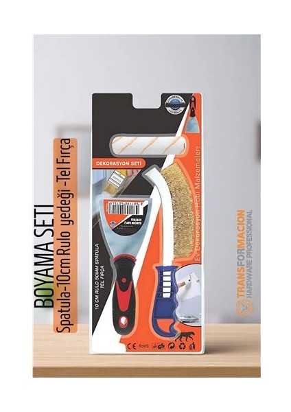 Bfs Boyama Seti - SPATULA-10CM Rulo Yedeği -Tel Fırça