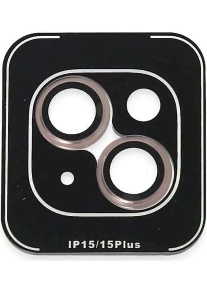 Bfs iPhone 15 Pvd Metal Kamera Lens - Pembe