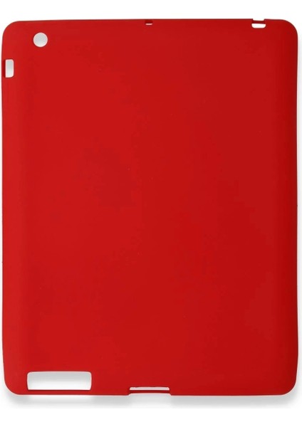 Bfs iPad 4 9.7 Kılıf Evo Tablet Silikon - Kırmızı