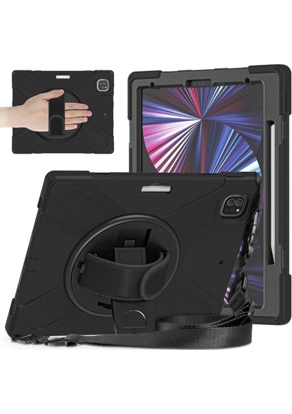 Bfs iPad Pro 12.9 (2020) Kılıf Amazing Tablet Kapak - Siyah