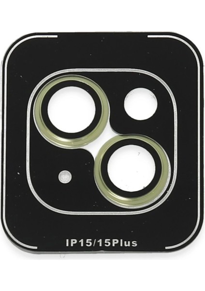 Bfs iPhone 15 Pvd Metal Kamera Lens - Sarı
