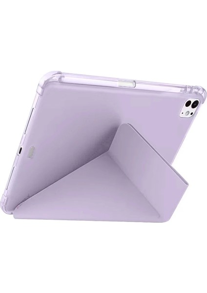 Bfs iPad Air 13 (2024) Kılıf Kalemlikli Mars Tablet Kılıfı - Açık Mor fiyatları
