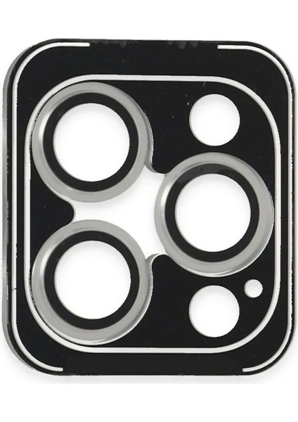 Bfs iPhone 16 Pro Max Pvd Metal Kamera Lens - Gümüş