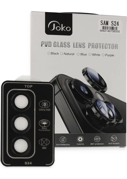 Bfs Samsung Galaxy S24 Pvd Metal Kamera Lens - Siyah