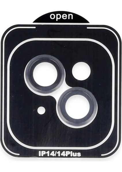 Bfs iPhone 14 Pvd Metal Kamera Lens - Siyah