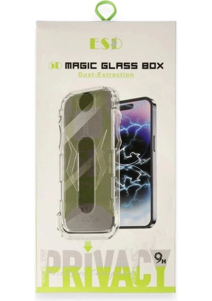 Bfs iPhone 16 Pro Max Magic 5d Hayalet Cam - Siyah