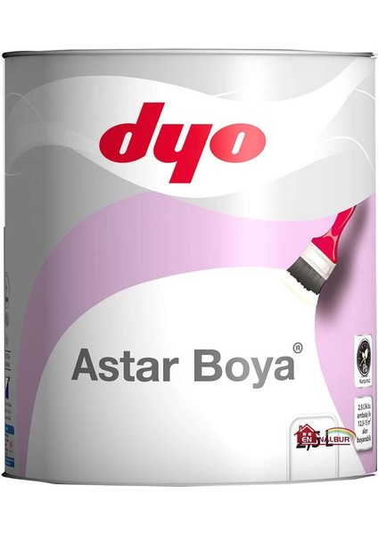 Dyo Sentetik Astar Boya 2,5 Litre Beyaz