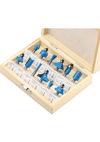 Bfs Topshop 03039 8 mm 12 Parça Ahşap Freze Uç Seti