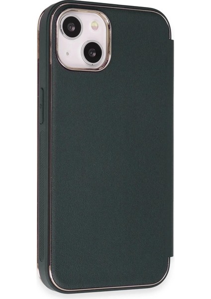 Bfs iPhone 14 Kılıf Dolpin Kapaklı - Koyu Yeşil modelleri