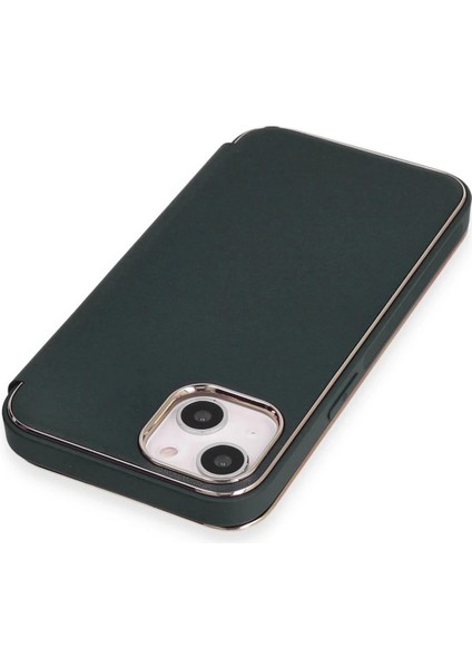 Bfs iPhone 14 Kılıf Dolpin Kapaklı - Koyu Yeşil indirimleri