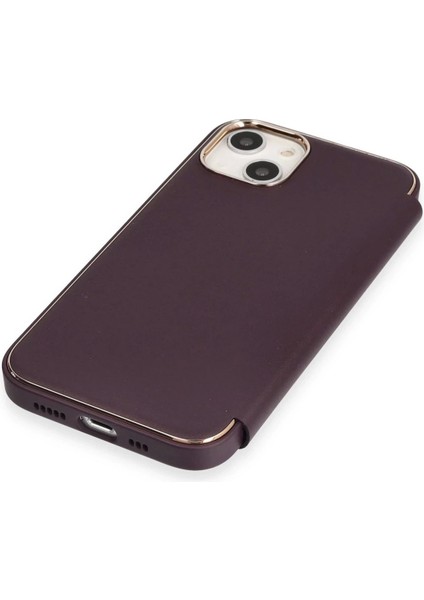 Bfs iPhone 14 Kılıf Dolpin Kapaklı - Derin Mor