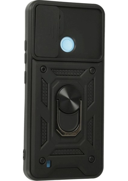 Bfs Realme C21 Kılıf Pars Lens Yüzüklü Silikon - Siyah modelleri