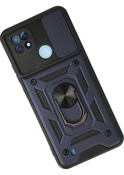 Bfs Realme C21 Kılıf Pars Lens Yüzüklü Silikon - Lacivert fiyatları