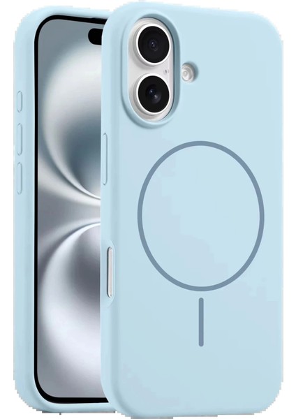 Bfs iPhone 16 Kılıf Jully Magsafe Kapak - Mavi
