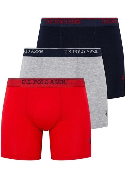 Erkek 3'lü Uzun Paçalı Boxer