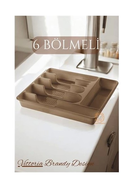 Bfs Çekmece Içi Kaşıklık Kepçelik 6 Gözlü Latte