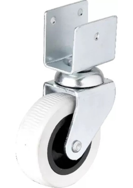 Hts 324 - 50X20 mm Gri Kısa U Tablalı Teker 4 Adet