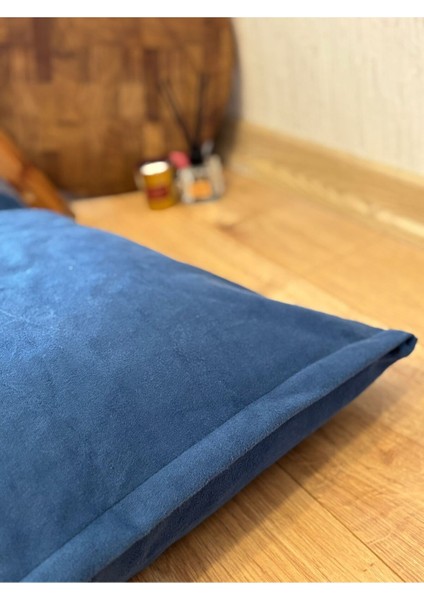 Mat Kadife Yer Minderi Puf Kırlent Kılıfı 60X100(SADECE Kılıf)