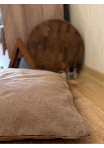 Mat Kadife Yer Minderi Puf Kırlent Kılıfı 60X80(SADECE Kılıf)
