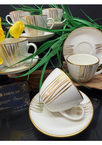 Esbey Cam Özel Tasarım Porselen Neskafe Takımı fiyatları