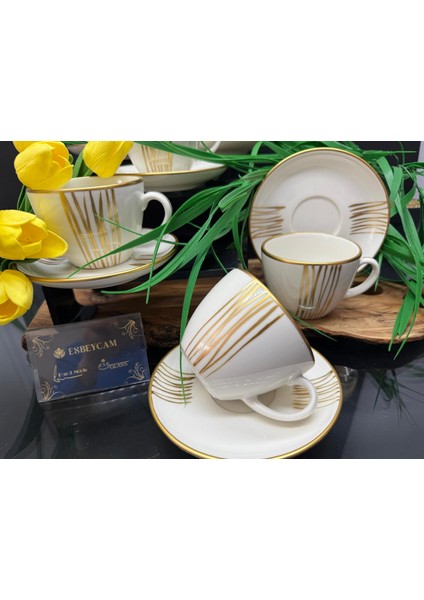 Esbey Cam Özel Tasarım Porselen Neskafe Takımı fırsatları
