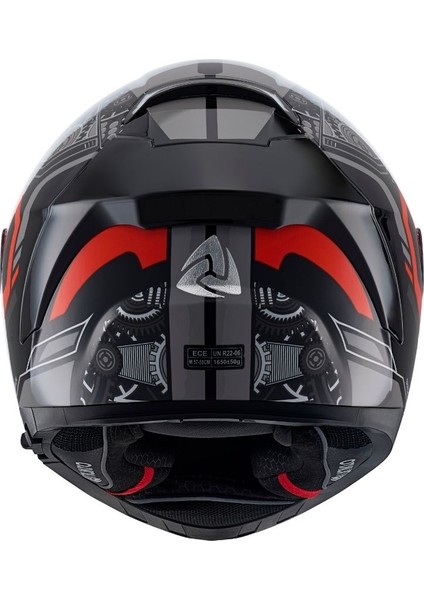 Nukro Combat Kırmızı-Siyah Kapalı Kask Pinlockhediyeli fırsatları