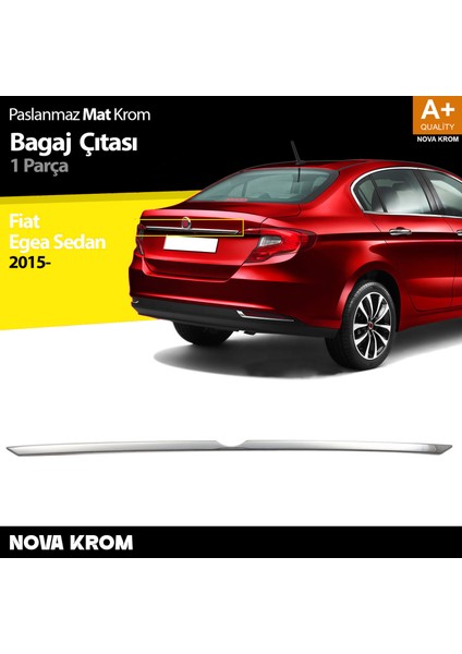 Fiat Egea Sd Krom Bagaj Alt Çıtası 2015 2020 (Mat Krom)