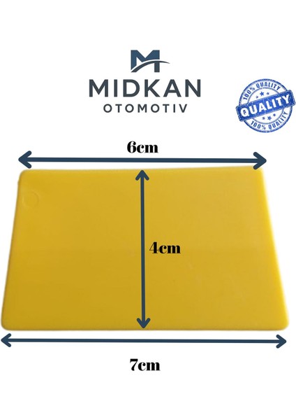 Minik Sarı Ragle - Folyo Uygulama Aparatı - Araç Kaplama, Ppf, Cam Filmi, Sticker Montajı