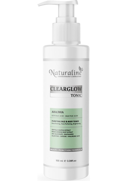 Clearglow Tonik Aha/bha Arındırıcı Yüz&vücut 100 ml