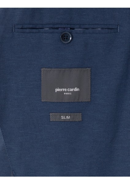 Erkek Lacivert Slim Fit Takım Elbise 50306933-VR033