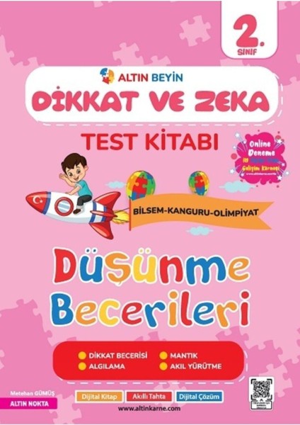 2. Sınıf Altın Beyin Dikkat ve Zeka Kitabı