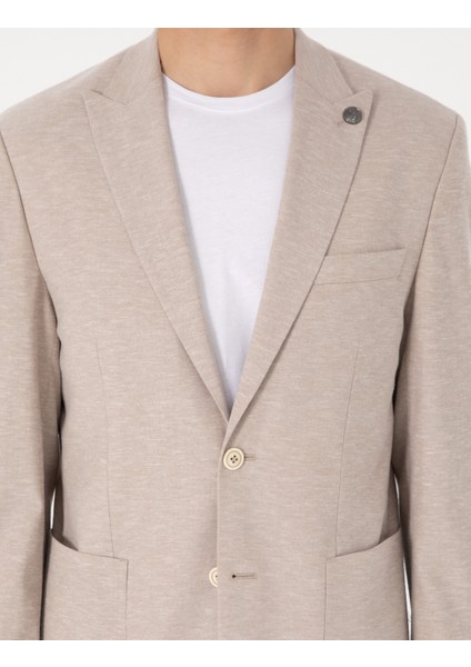 Erkek Açık Kahverengi Slim Fit Takım Elbise 50306933-VR002