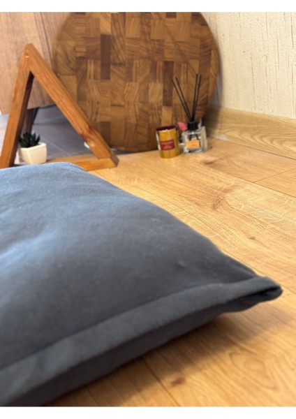 Mat Kadife Yer Minderi Puf Kırlent Kılıfı 70X70