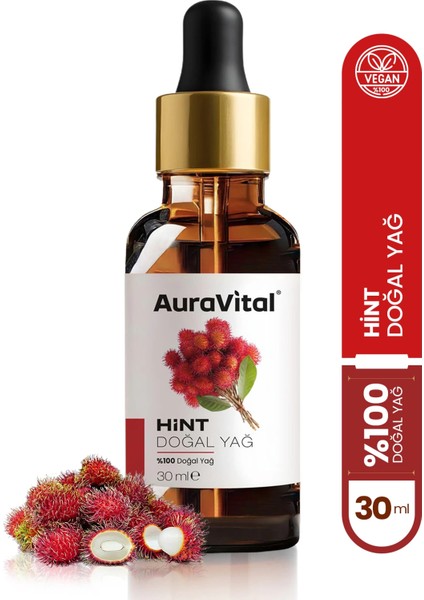 Hint Yağı 30 ml %100 Doğal – Saç, Kirpik, Kaş ve Cilt Bakım Yağı