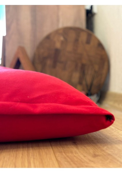 Mat Kadife Yer Minderi Puf Kırlent Kılıfı 60X80(SADECE Kılıf)