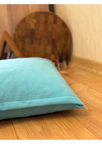Mat Kadife Yer Minderi Puf Kırlent Kılıfı 60X80(SADECE Kılıf)