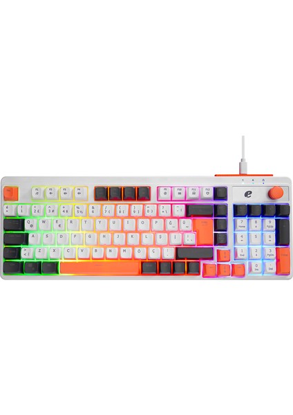 eMachines EAK860 Beyaz USB Rainbow Aydınlatmalı Q Standart Kompakt Klavye fiyatları