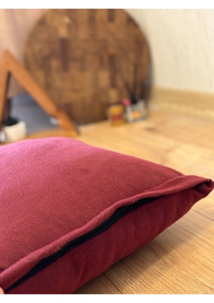 Mat Kadife Yer Minderi Puf Kırlent Kılıfı 60X80(SADECE Kılıf)