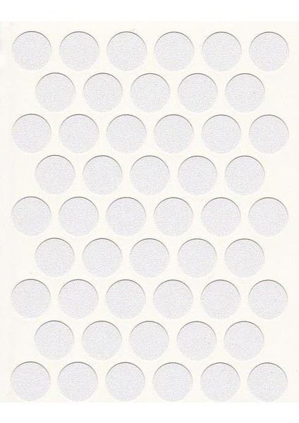 Yapışkanlı Vida Tapası (Beyaz) 10 mm