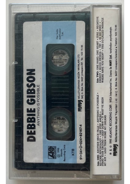 Debbie Gibson Anything Is Possible Kaset Orijnal Dönem Kağıt Baskı Kaset) fiyatları