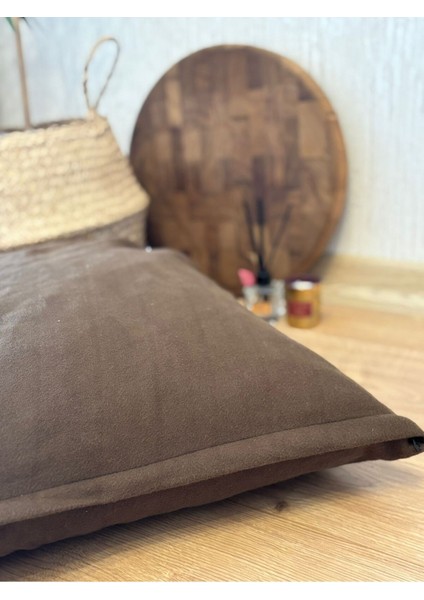 Mat Kadife Koltuk ve Sandalye Kırlent Kılıfı 45X45 Nubuk Görünümlü(Sadece Kılıf)