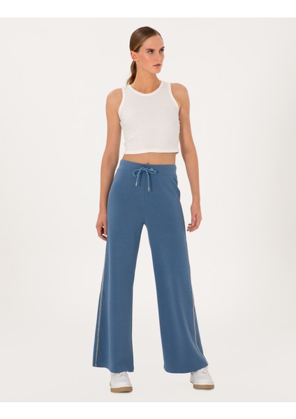 Kadın Indigo Flare Fit Modal Karışımlı Eşofman Altı 50301405-VR028